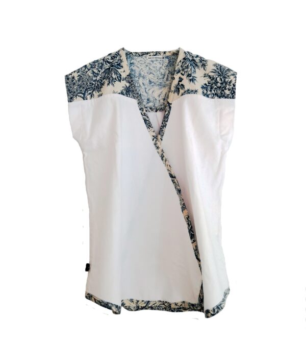 Shitsuko Sleeveless Shirt-Kimono