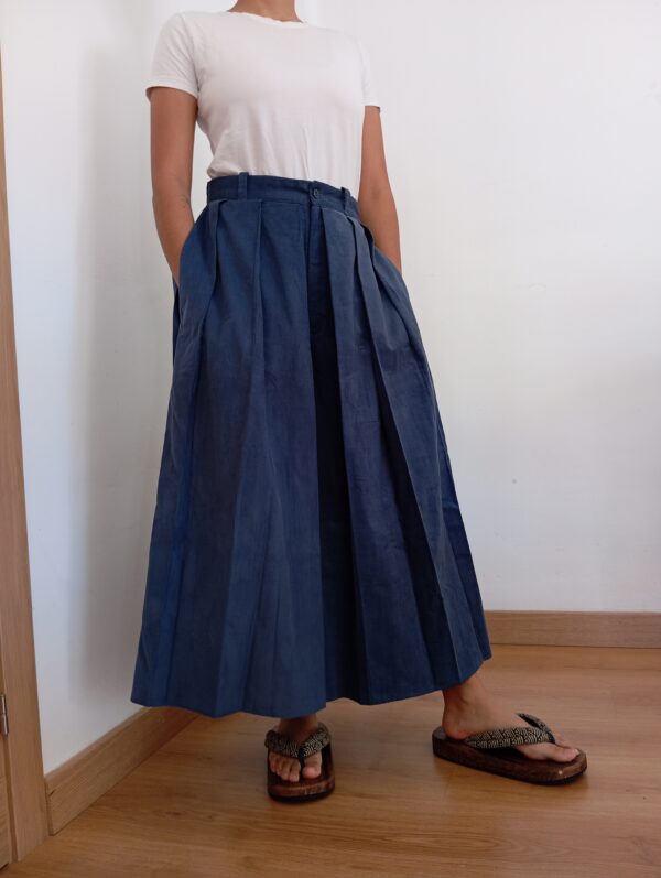 Hakama micro-corduroy trousers W - Image 3