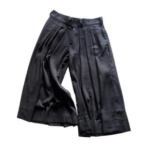 Hakama micro-corduroy trousers W