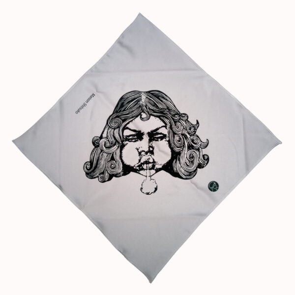Blow satin scarf
